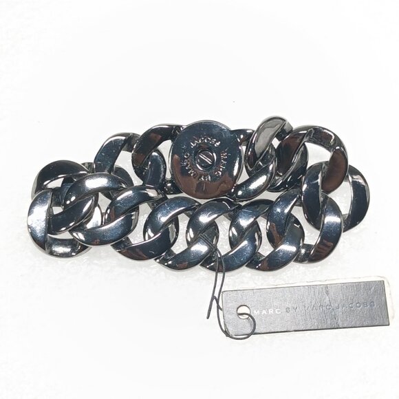 Marc by Marc Jacobs Black Chunky Chain Bracelet 7" 9.2g NWT - Picture 6 of 12